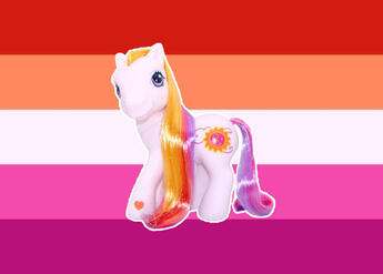 lesbian w/ cute pony